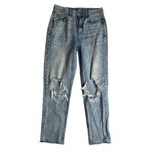 American Eagle Light Washed Distressed Jeans Size 2‎